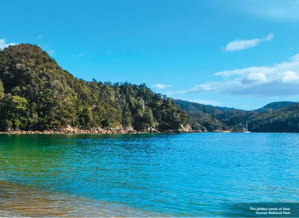  ??  ?? The golden sands of Abel Tasman National Park