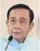  ??  ?? Prayut: Quells talk of purge