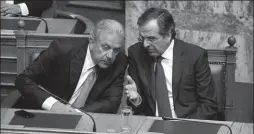  ??  ?? Avramopoul­os dhe Samaras