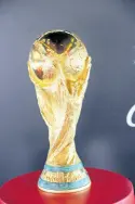  ?? NORMAN GRINDLEY ?? FIFA World Cup trophy