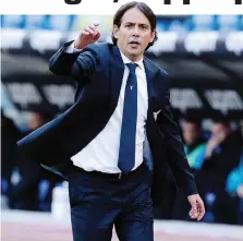  ?? BARTOLETTI ?? Simone Inzaghi, 43 anni, allenatore della Lazio