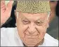  ??  ?? Farooq Abdullah