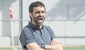  ?? FOTO: PERE PUNTÍ ?? Piti Belmonte L’entrenador del Manresa va estar el passat exercici en el Santboià