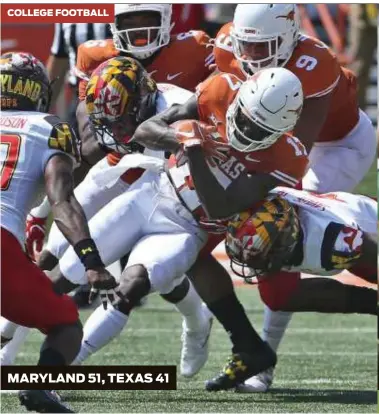  ??  ?? MARYLAND 51, TEXAS 41