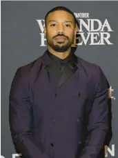  ?? KEVIN WINTER/GETTY ?? Michael B. Jordan, seen Dec. 5, returns in “Creed III,” but Sylvester Stallone will not be back.