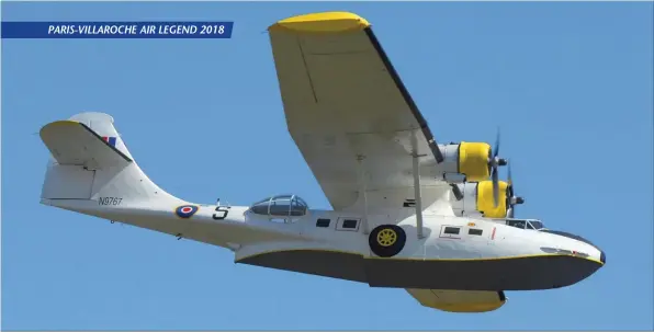  ?? FRANÇOIS HERBET ?? Le PBY “Catalina” de France’s Flying Warbirds, qui intrigue les petits et fait rêver les grands…