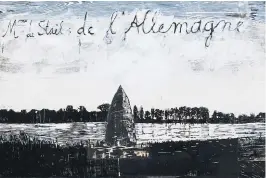  ?? ANSELM KIEFER /CHARLES DUPRAT ?? Anselm Kiefer: „Mme de Staël: de l’Allemagne“, 1982–2013, Privatsamm­lung.