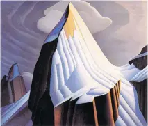  ??  ?? Lawren Harris’s Mount Lefroy painting is part of the McMichael Collection.