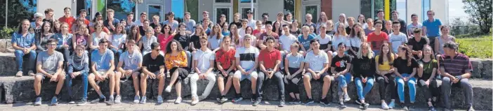  ?? FOTO: BODENSEE-SCHULE ?? Die Zehntkläss­ler der Bodensee-Schule St. Martin freuen sich über ihren Abschluss.