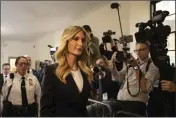  ?? YUKI IWAMURA — THE ASSOCIATED PRESS ?? Ivanka Trump exits a courtroom at New York Supreme Court in New York on Wednesday for lunch break during a civil fraud trial against former President Donald Trump.