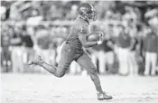  ?? MICHAEL REAVES/GETTY-AFP ?? Florida Atlantic junior running back Devin “Motor” Singletary was named one of 10 national semifinali­sts for the Doak Walker Award on Wednesday.