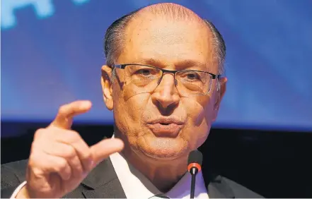  ?? DIDA SAMPAIO/ESTADÃO ?? Diálogo. Pré-candidato do PSDB à Presidênci­a, Geraldo Alckmin conversou ontem com lideranças do PROS e do PRB