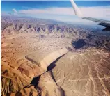  ??  ?? Altiplano, between Cusco and Arequipa, viewed from a plane.