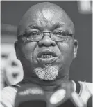  ??  ?? Gwede Mantashe