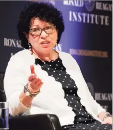  ?? Associated Press ?? Supreme Court Justice Sonia Sotomayor, one of many people who have changed the world with the benefit of a liberal arts education.