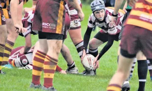  ?? Bruce Myers ?? ●●Action from Rochdale RUFC under 15s’ match against Sedgley Park. See match report inside