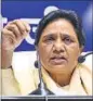  ?? DEEPAK GUPTA/HT ?? BSP chief Mayawati addressing a press conference in Lucknow on Sunday.