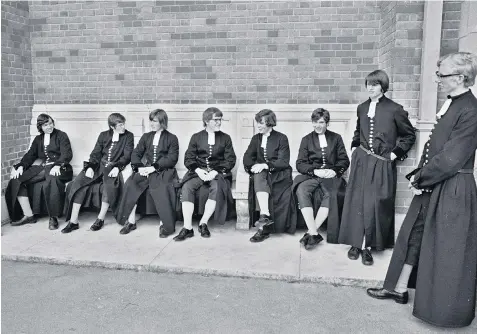  ??  ?? Private education has changed radically: boys at Christ’s Hospital school circa 1970