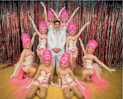  ?? PHOTO: GEORGE HEARD/FAIRFAX NZ ?? Beauty School Drop-out performers with Jeremii Lavasi’i as the Teen Angel.