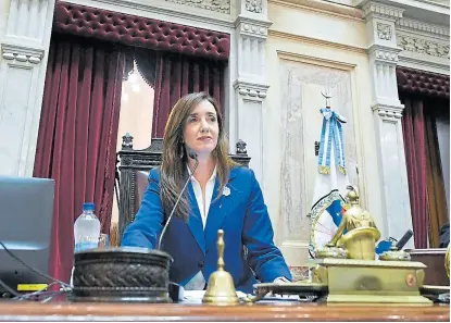  ?? Prensa senado ?? La vicepresid­enta y titular del Senado, Victoria Villarruel