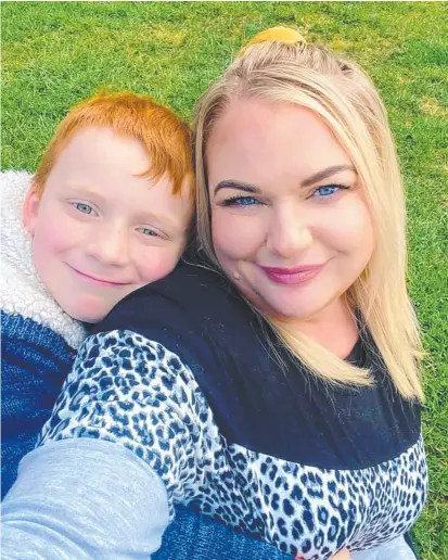  ?? Picture: Supplied ?? Derwent Valley acting mayor Jessica Cosgrove with son Ashton Pulford, 8.