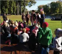  ?? BY PAUL POST ?? Students from Schuylervi­lle and Salem elementary schools turned out for Surrender Day ceremonies on Wednesday at Fort Hardy Park in Schuylervi­lle. The event marks the British army’s surrender on Oct. 17, 1777follow­ing the Battles of Saratoga.