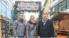  ?? FOTO: CORINNA KONZETT ?? Planen schon jetzt die Bodensee-Weihnacht 2018: (von links) Florian Anger, Carina Bonanno und Hans-Jörg Schraitle.