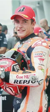  ?? ANSA ?? Marc Marquez, 22 anni, secondo ieri in prova