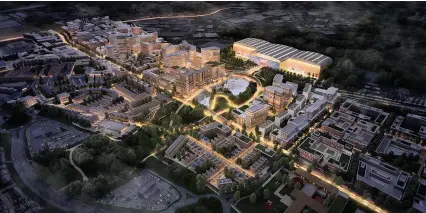  ?? IMAGE: YTL DEVELOPMEN­TS LTD ?? A CGI of the new Brabazon developmen­t in north Bristol