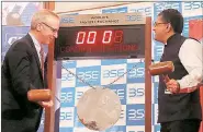  ?? Nirmal Harindran ?? William C Dudley, President of Federal Reserve Bank of New York during his visit to BSE on Thursday.