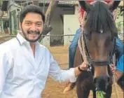  ??  ?? Shreyas Talpade with Rochester