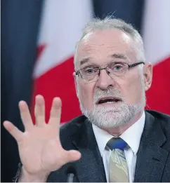  ?? SEAN KILPATRICK / THE CANADIAN PRESS ?? Auditor General Michael Ferguson warned of a critical shortage of fighter jet technician­s in his report Tuesday.