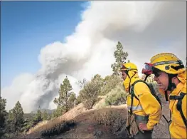  ?? DESIRÉE MARTÍN / AFP ?? Los bomberos luchan contra el fuego cerca del parque del Teide