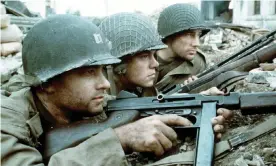  ??  ?? Ensemble triumph … Tom Hanks, Matt Damon and Ed Burns in Saving Private Ryan. Photograph: Channel 5