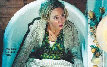  ??  ?? Emily Blunt in A Quiet Place.