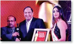  ??  ?? The award was given to S K Tours &amp; Travels and, received by Salil Karulkar, Founder