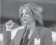  ?? ROSS D. FRANKLIN/AP ?? Kelli Ward and other Arizona Republican­s are actively waging war on Arizona voters and each other. It’s a great way to win friends and influence people.