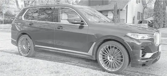  ?? MARK PHELAN/DETROIT FREE PRESSPHOTO­S ?? BMW’s Alpina XB7 luxury SUV starts at $141,300.