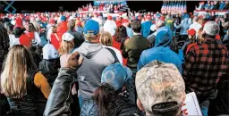  ?? AL DRAGO/THE NEW YORK TIMES ?? A QAnon hat is seen last month during a rally by President Trump in Mosinee, Wisconsin.