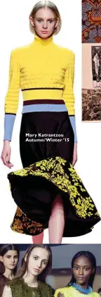  ??  ?? Mary Katrantzou Autumn/ Winter ’15