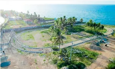  ?? CORTESÍA ?? Panorámica de la zona en donde se ejecutan las obras de urbanismo del Tropical Park en Sarie Bay.