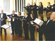  ?? CONTRIBUTE­D PHOTO ?? The Chattanoog­a Bach Choir, shown, will be joined by Voci Virili Men’s Consort and Voice of Reason Women’s Ensemble for Sunday’s performanc­e.