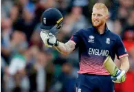  ?? Reuters ?? england’s Ben stokes celebrates his century. —