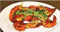  ??  ?? Dry Sautéed King Prawn