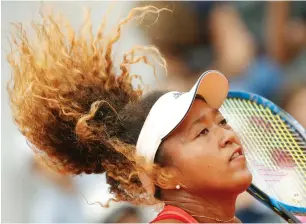  ?? AP ?? Naomi Osaka prefers to spend time in her hotel room playing with her Playstatio­n games console. —