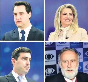  ?? Theo Marques ?? Ratinho Jr., Cida Borghetti, João Arruda e Dr. Rosinha são, nesta ordem, os candidatos mais bem colocados nas pesquisas já realizadas