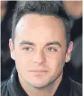  ??  ?? ■ Ant McPartlin.