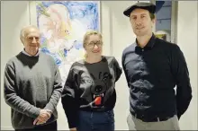  ?? - Crédits : CB32 ?? Autour de l’artiste Charlotte de Maupeou, Jacques St Martin (à G) et Olivier Dabadie