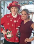  ??  ?? Candace Cameron Bure (right), the reigning “Christmas queen” of holiday movies, stars with Jean Smart in the Hallmark Channel’s original film A Shoe Addict’s Christmas.