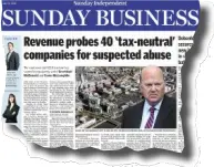  ??  ?? How the Sunday Independen­t reported the S110 scandal on July 24